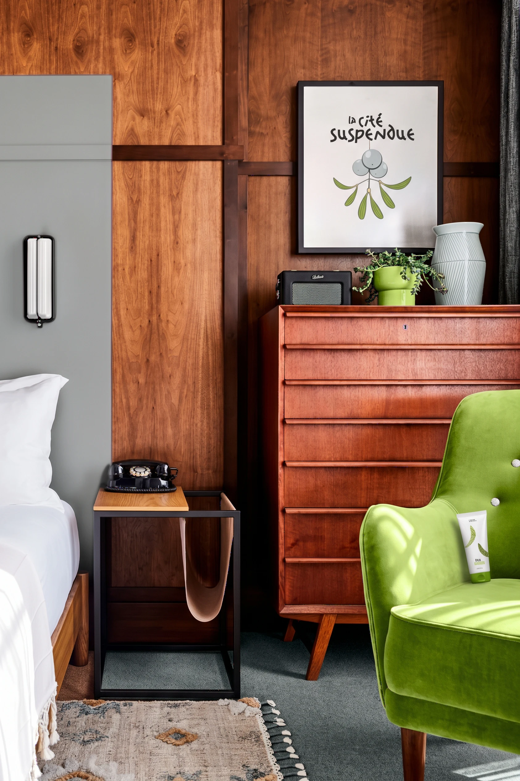 Hôtel La Cité Suspendue, chambre