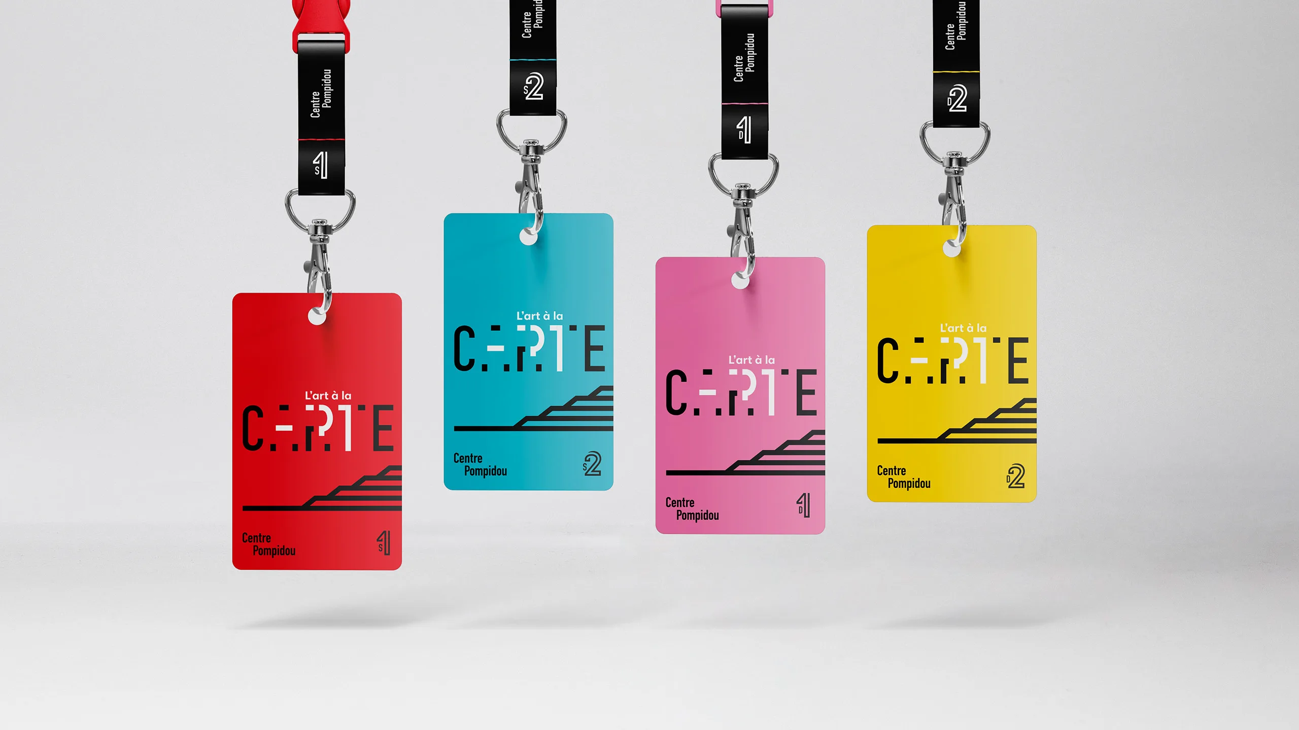 Centre Pompidou, les quatre cartes d’abonnement L’art à la carte