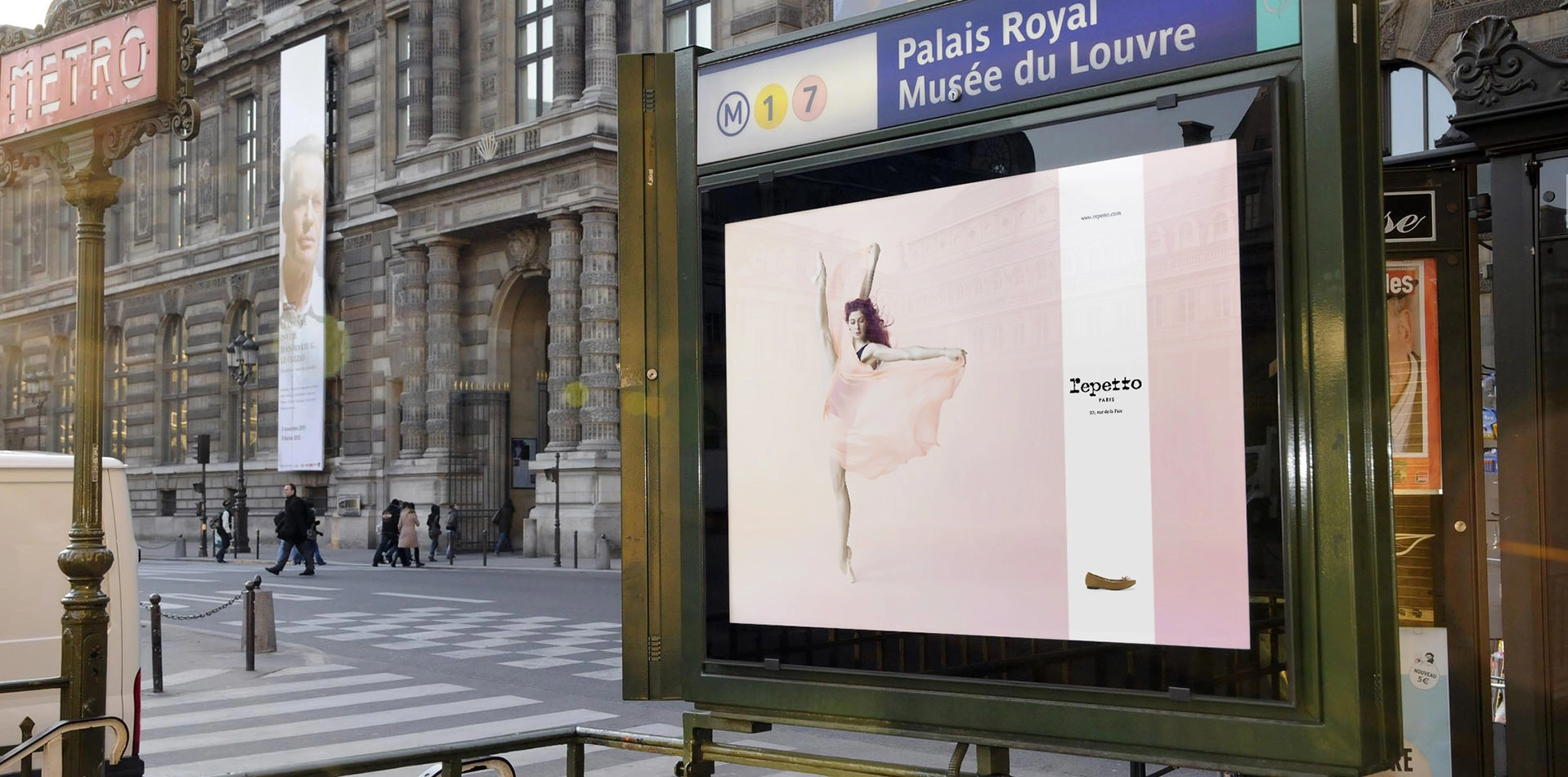Repetto, affiche à la station Palais Royal – Musée du Louvre