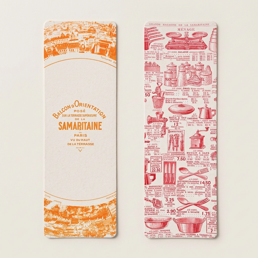 Samaritaine, marque-pages aux gravures d’archives