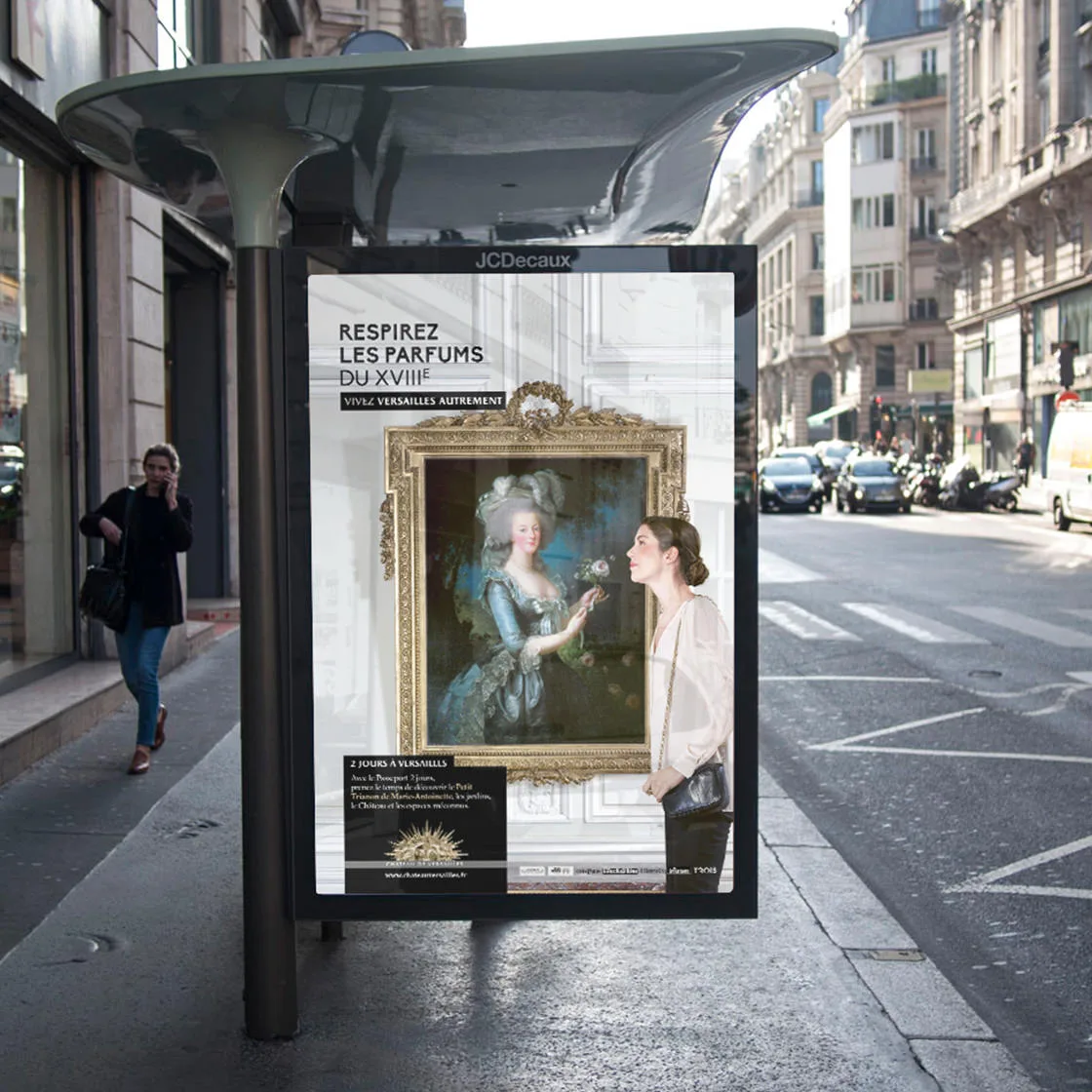 Château de Versailles, affiche abribus Marie-Antoinette
